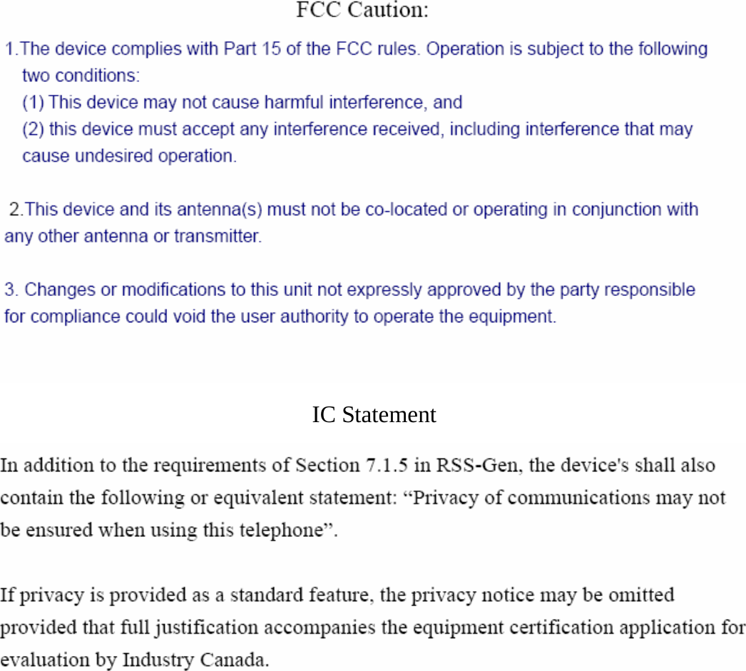  IC Statement   