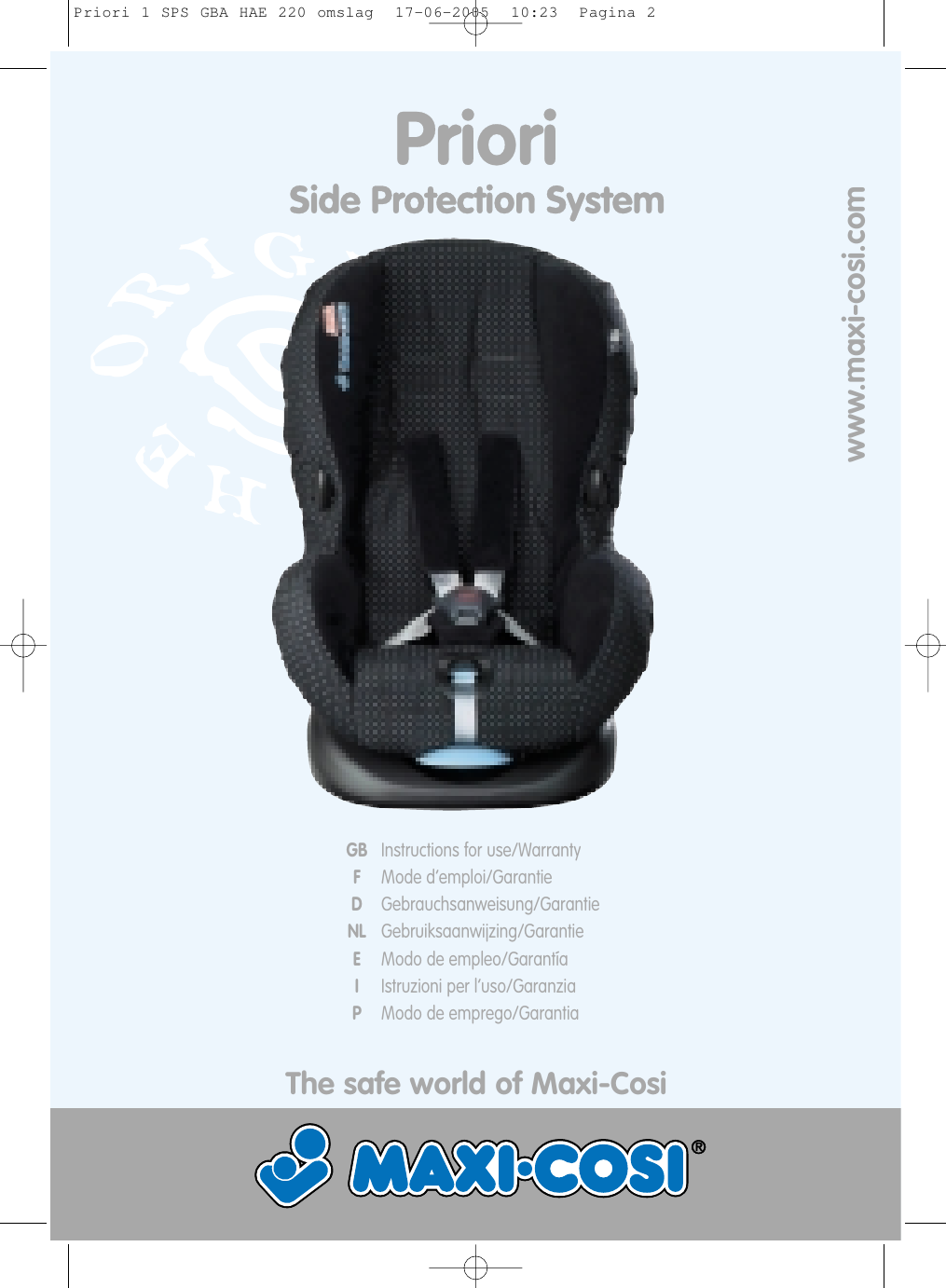 Maxi Cosi Priori Side Protection System 
