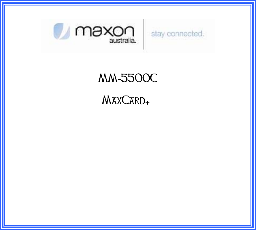           MM-5500C +MaxCard  