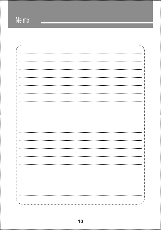   10                              Memo 