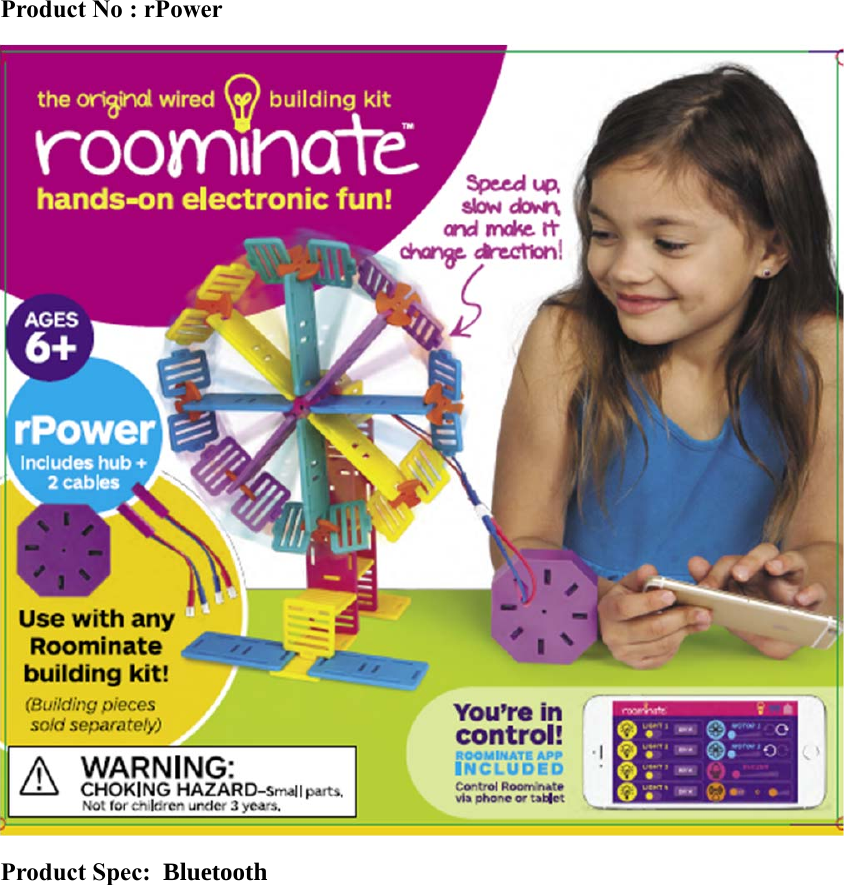 Product No : rPower  Product Spec:  Bluetooth    