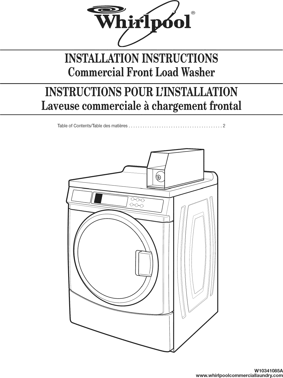 Maytag CHW8990AW0 1510378L User Manual COMMERCIAL WASHER Manuals And Guides