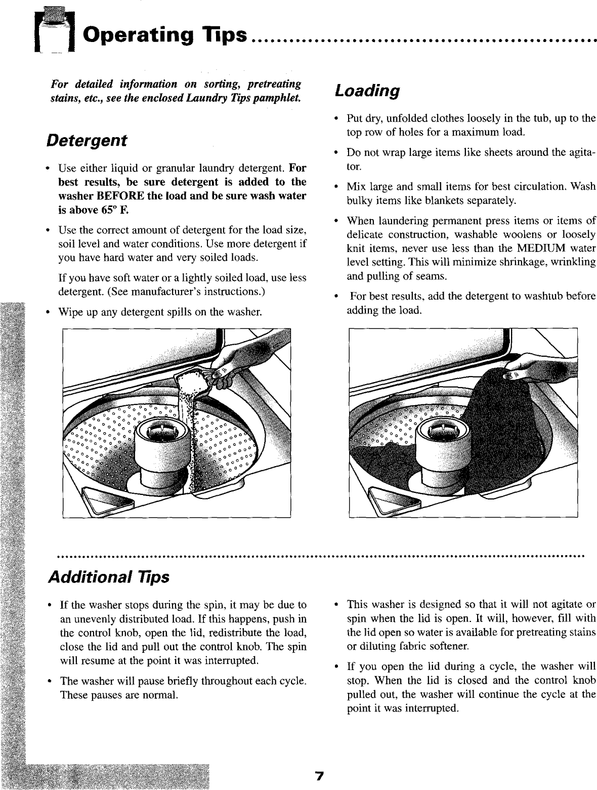 Maytag washing machine manual picture