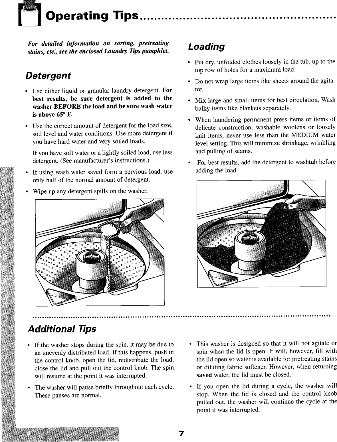Page 8 of 12 - Maytag LAW9406AAE User Manual  WASHER - Manuals And Guides L0903738