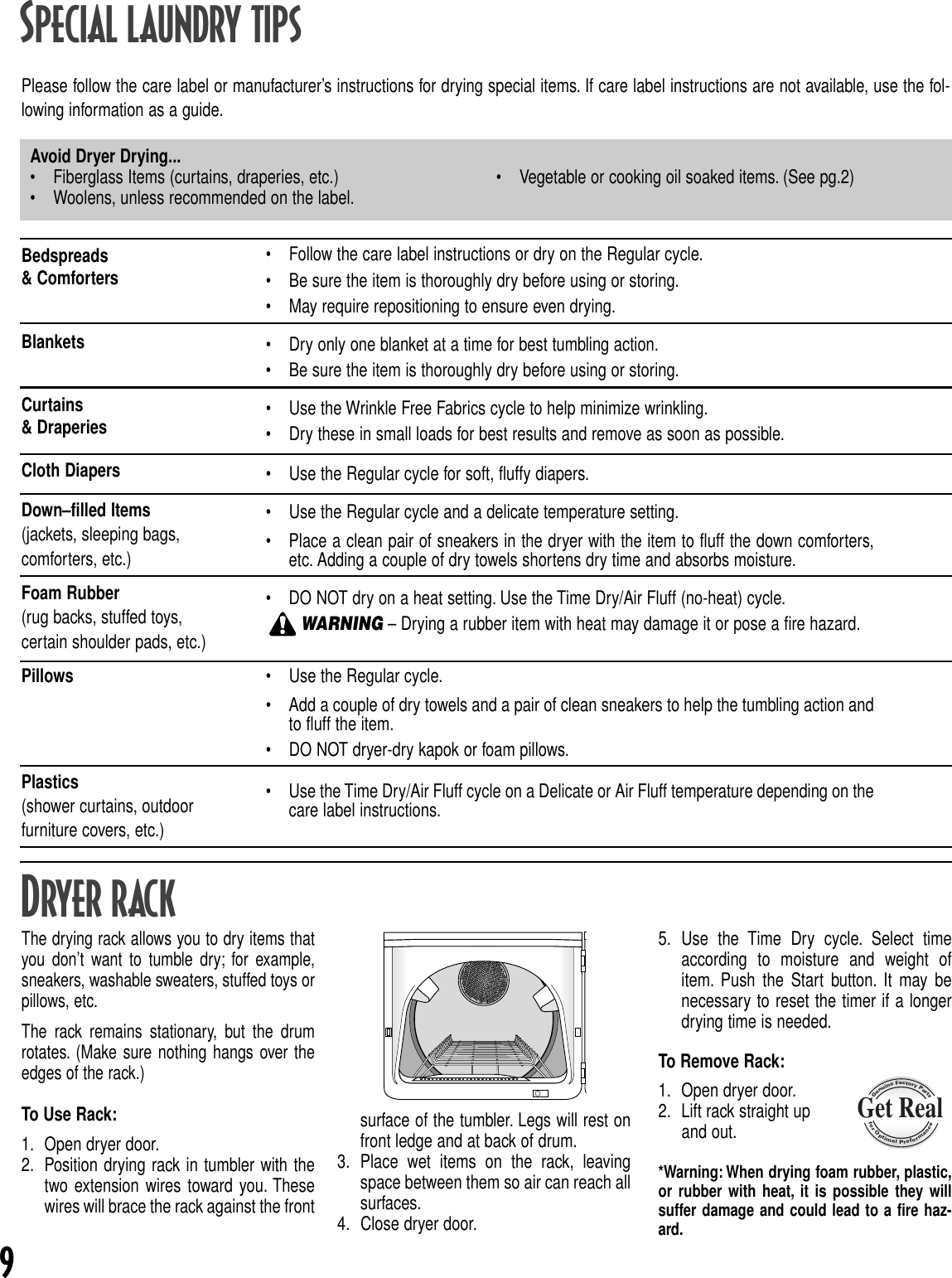 Page 10 of 12 - Maytag Maytag-Intellidry-Md-16-Users-Manual- MD-16 Dryer-1  Maytag-intellidry-md-16-users-manual