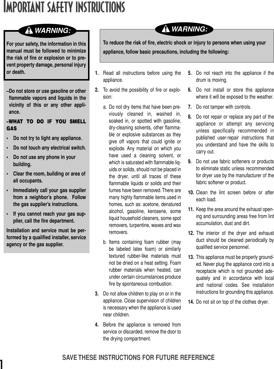 Page 2 of 12 - Maytag Maytag-Intellidry-Md-16-Users-Manual- MD-16 Dryer-1  Maytag-intellidry-md-16-users-manual