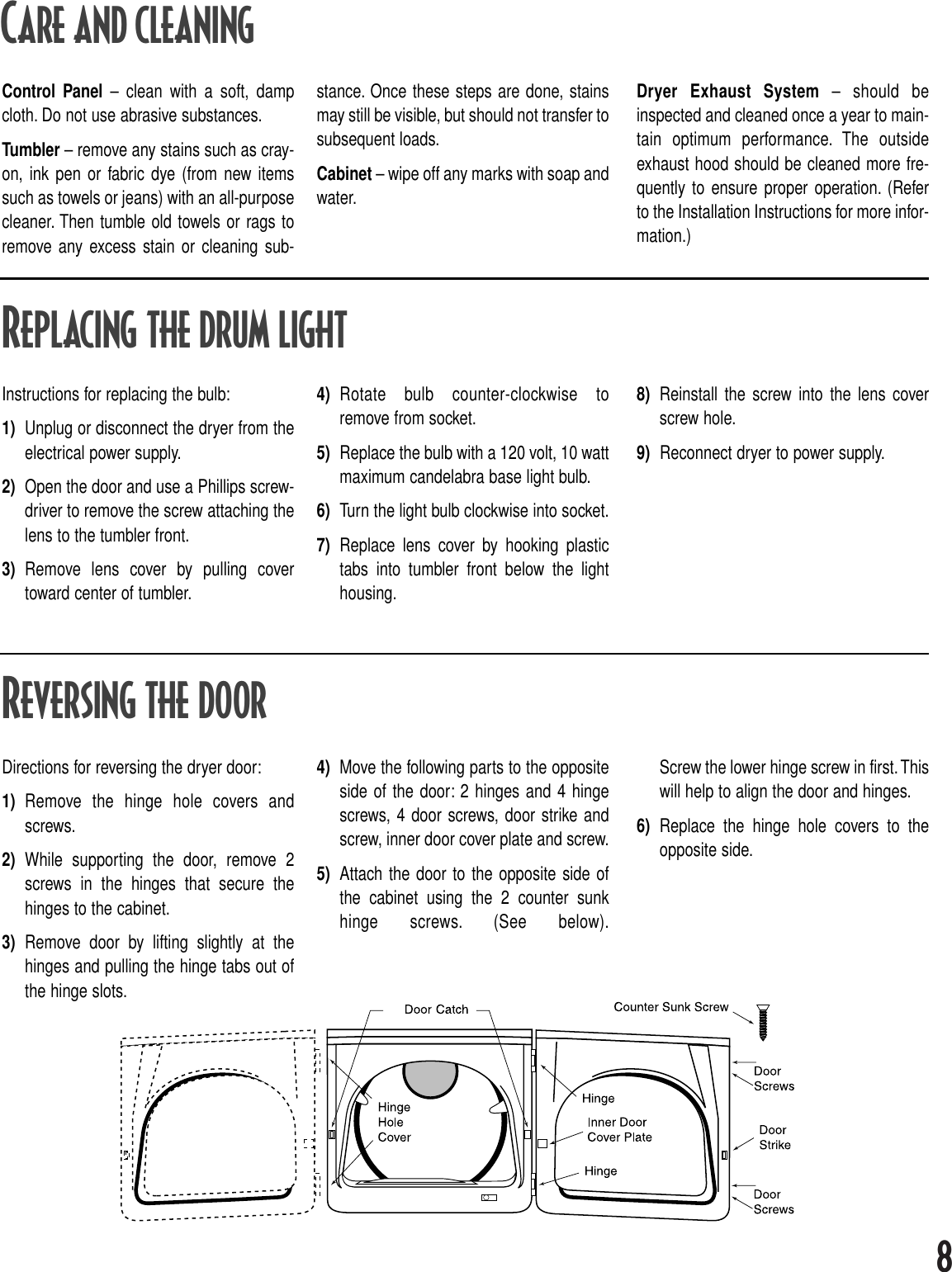 Page 9 of 12 - Maytag Maytag-Intellidry-Md-16-Users-Manual- MD-16 Dryer-1  Maytag-intellidry-md-16-users-manual