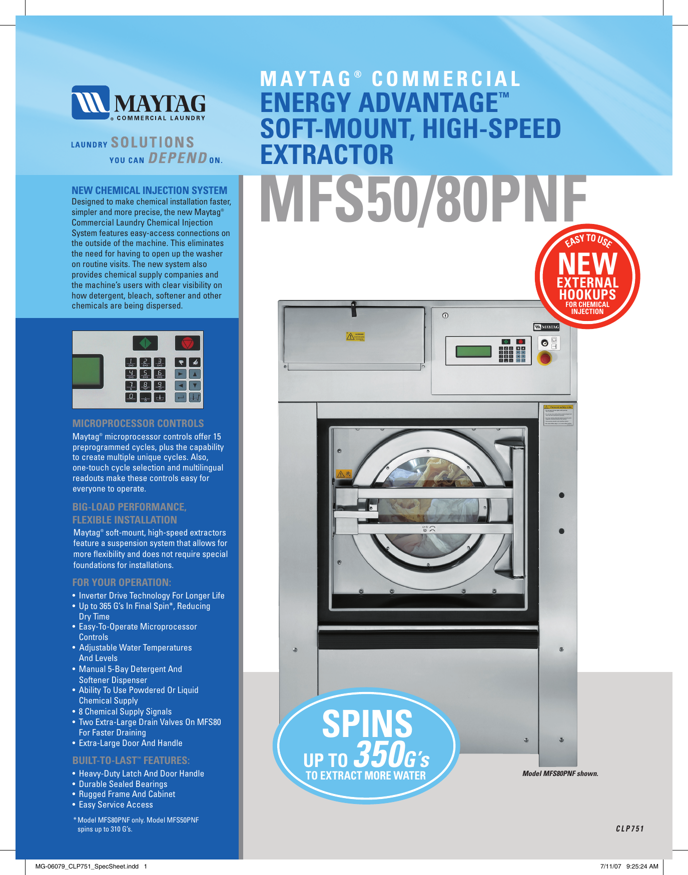 Maytag Washer Mfs5080Pnf Users Manual MG 06079_CLP751_SpecSheet