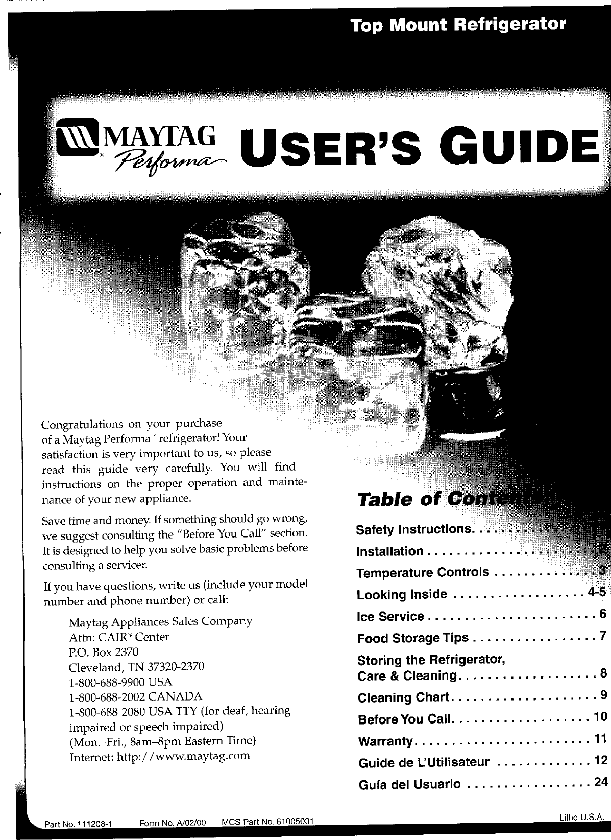 maytag performa dishwasher manual