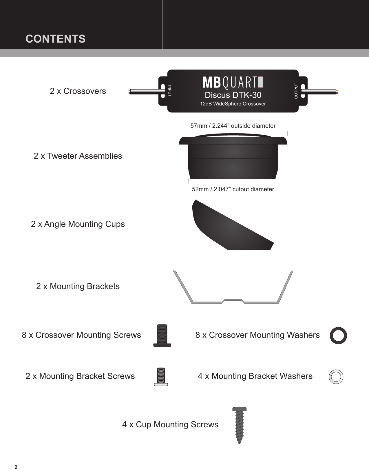 Page 2 of 4 - Mb-Quart Mb-Quart-Dtk-30-Users-Manual-  Mb-quart-dtk-30-users-manual
