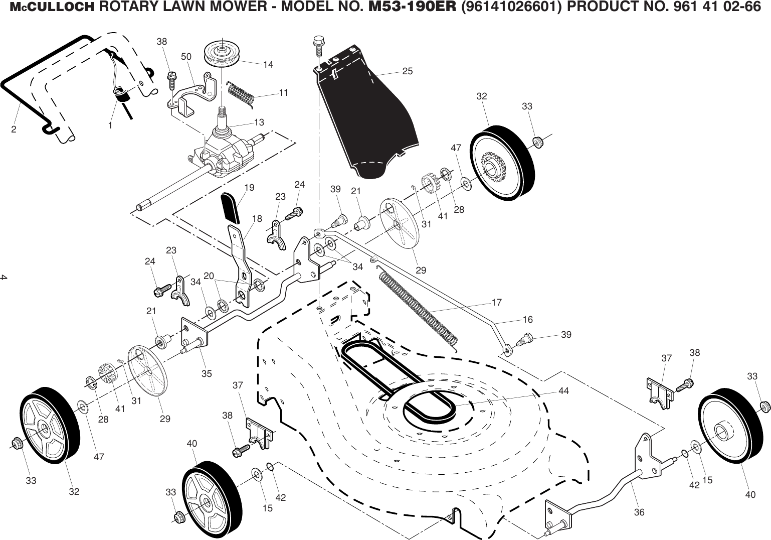 Page 4 of 5 - McCulloch M53-190ER IPL, McCulloch, M53-190ER, 96141026601, 2013-11, Lawn Mower User Manual  To The C3afb110-ea06-4cc6-a114-f3e718baa029