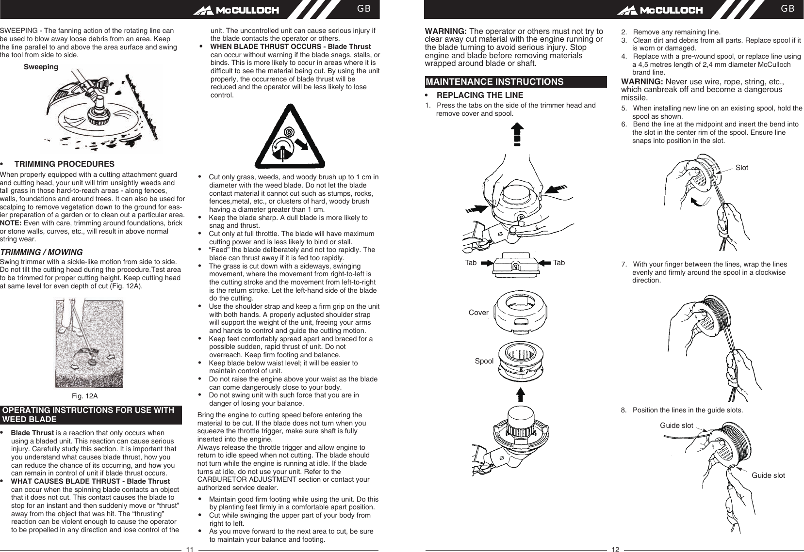 Page 7 of 9 - McCulloch MT 305 OM, McCulloch, CPS, MB CBS, 967153501, 967153502, 967153101, 966601201, 2012-12, Brushcutter User Manual  To The 1d81ec93-58ad-41d6-9294-243098001fde