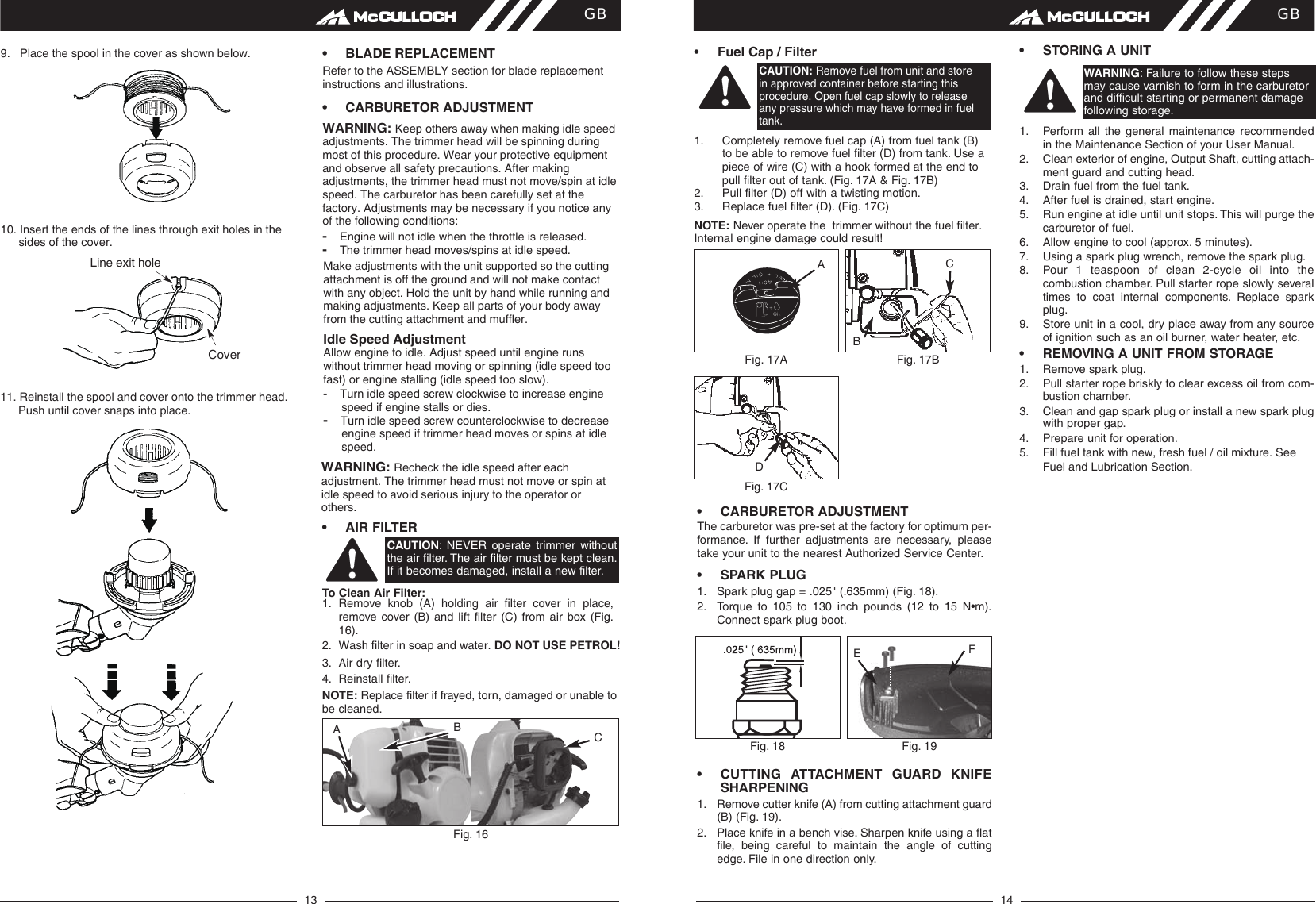 Page 8 of 9 - McCulloch MT 305 OM, McCulloch, CPS, MB CBS, 967153501, 967153502, 967153101, 966601201, 2012-12, Brushcutter User Manual  To The 1d81ec93-58ad-41d6-9294-243098001fde