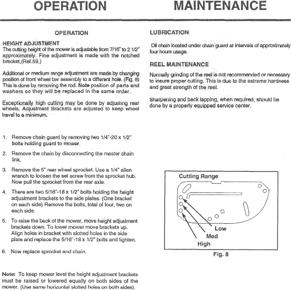 Page 5 of 8 - Mcclane 17-PH-5 User Manual  REEL MOWER - Manuals And Guides L0402313