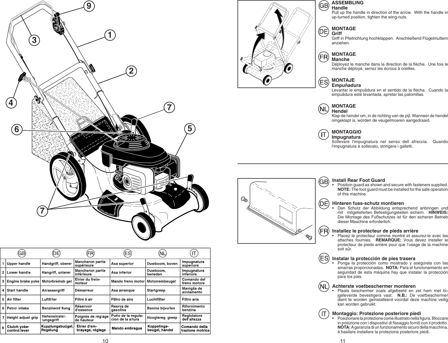 Page 10 of 10 - Mcculloch Mcculloch-M5553D-Users-Manual- OM, McCulloch, M5553 D, 96141007100, 2007-02, Lawn Mower, EN, DE, FR, ES, NL, IT  Mcculloch-m5553d-users-manual