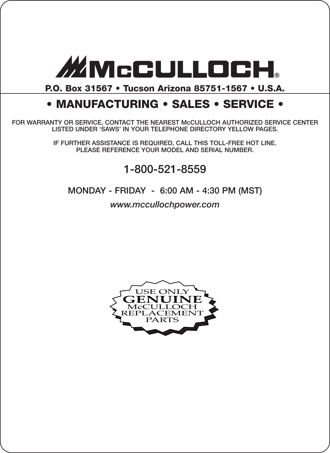 Page 8 of 8 - Mcculloch Mcculloch-Ms1635Av-Illustrated-Parts-Breakdown- ManualsLib - Makes It Easy To Find Manuals Online!  Mcculloch-ms1635av-illustrated-parts-breakdown