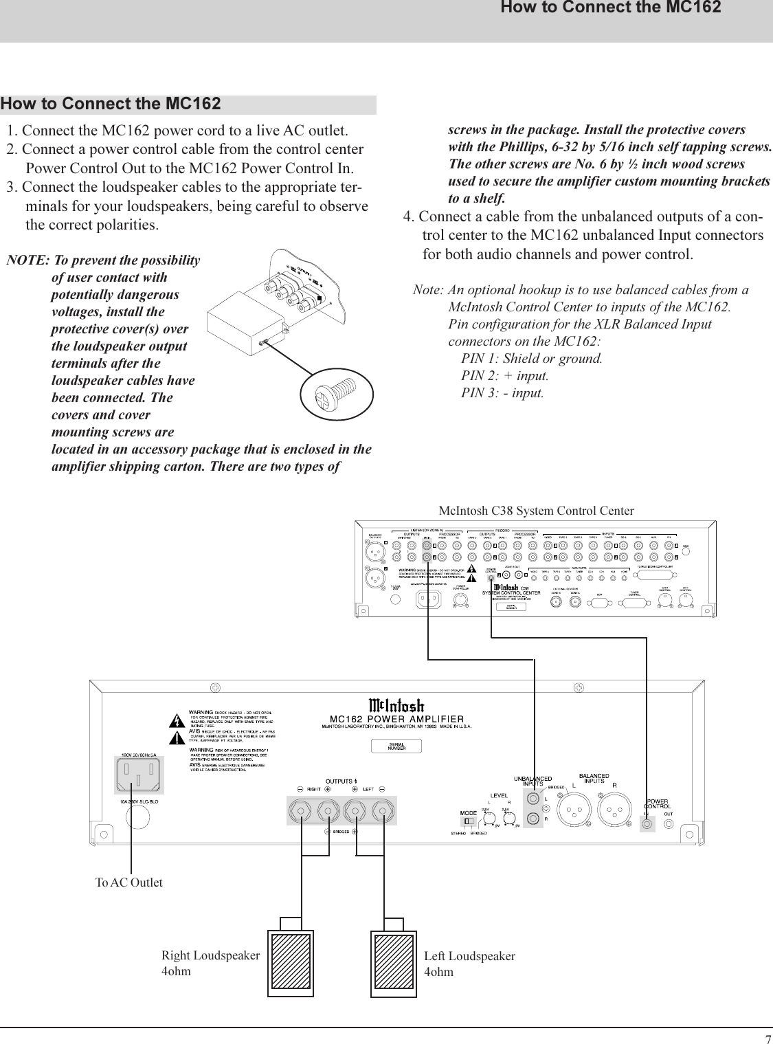 Page 7 of 12 - Mcintosh Mcintosh-Mc-162-Users-Manual- Mc16om02.pm6  Mcintosh-mc-162-users-manual