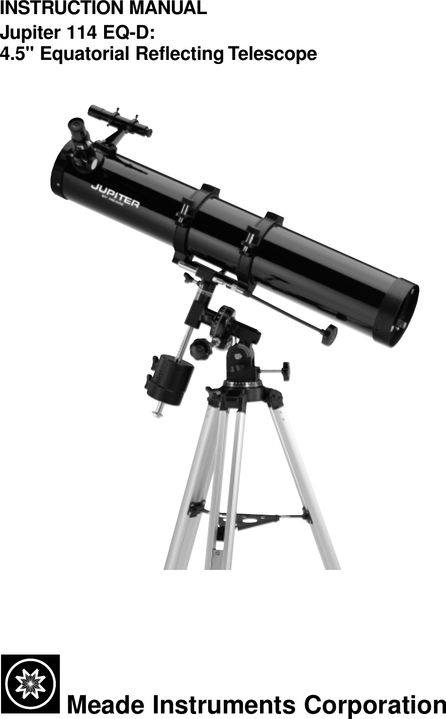 [Download 27+] Jupiter By Meade Telescope Manual