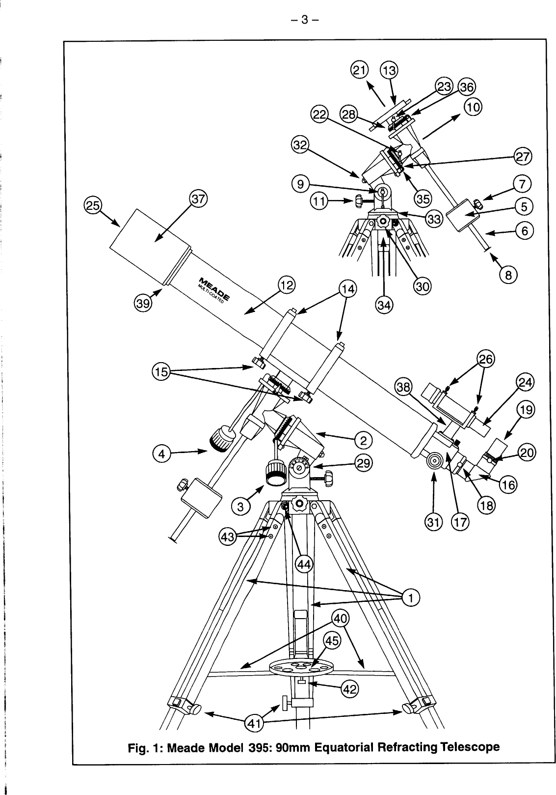 Page 3 of 12 - Meade Meade-395-Users-Manual-  Meade-395-users-manual