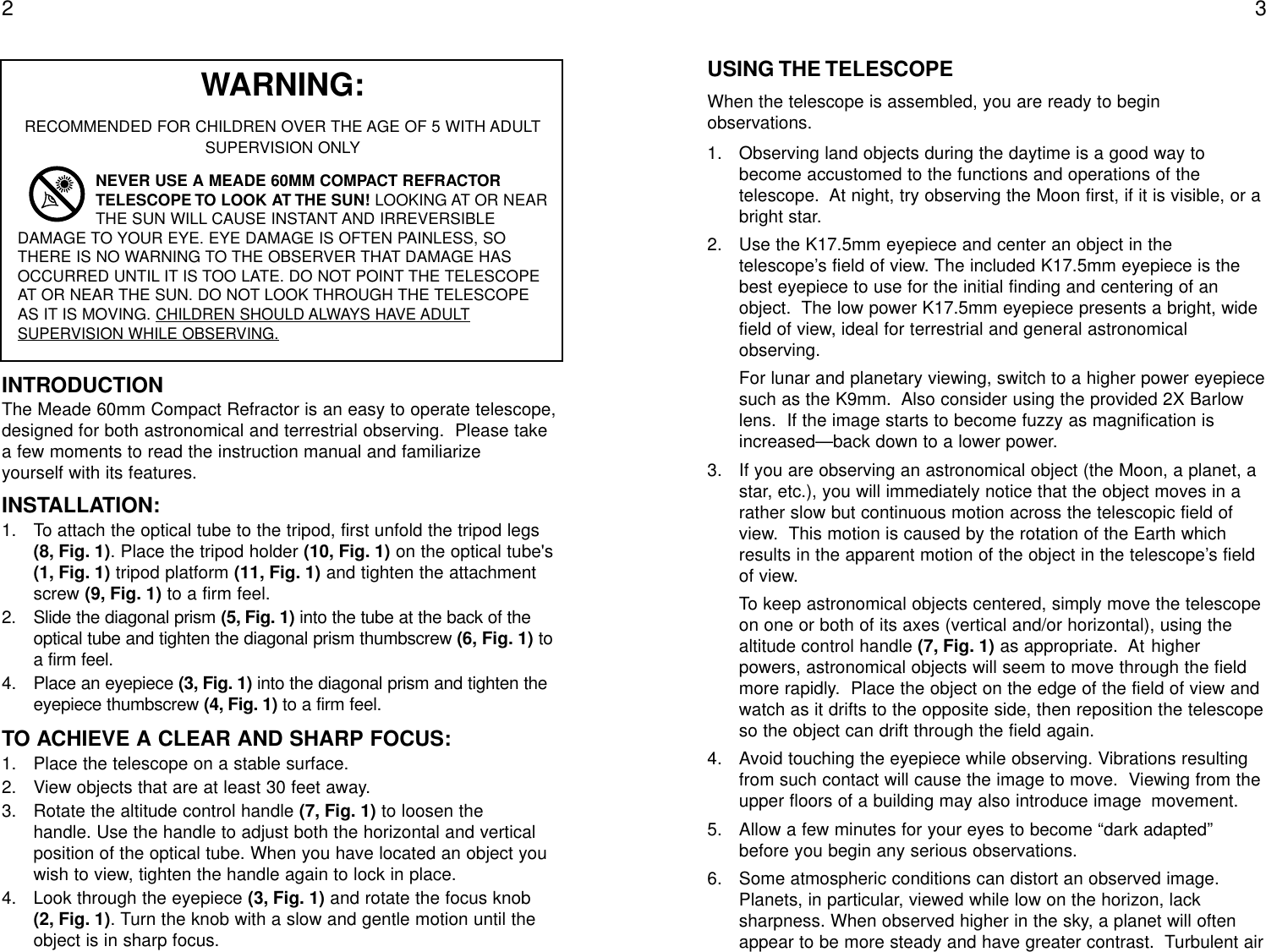 Page 4 of 4 - Meade Meade-60Az-T-Users-Manual-  Meade-60az-t-users-manual