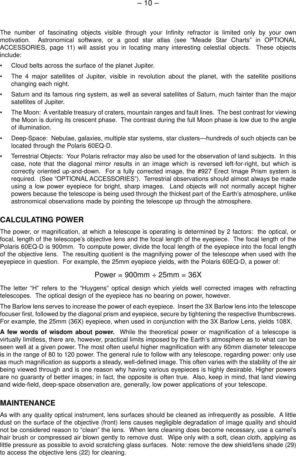 Page 10 of 11 - Meade Meade-60Eq-D-Users-Manual-  Meade-60eq-d-users-manual