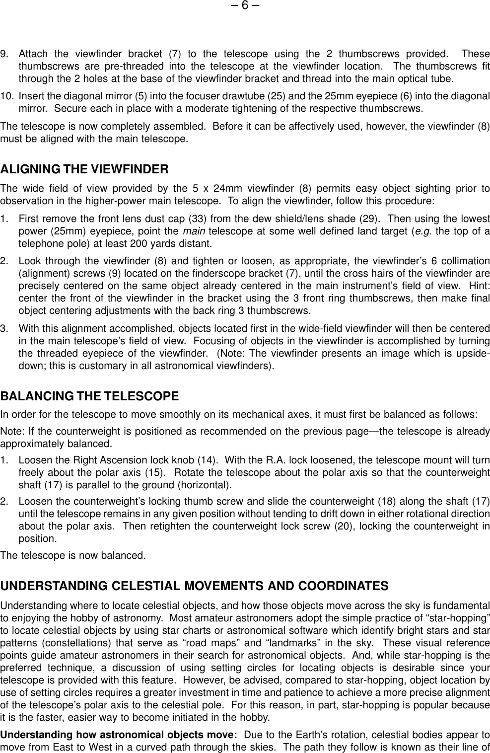 Page 6 of 11 - Meade Meade-60Eq-D-Users-Manual-  Meade-60eq-d-users-manual