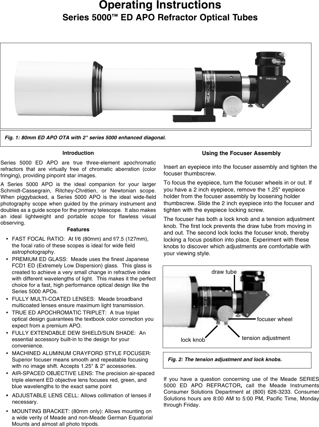Page 1 of 2 - Meade Meade-Series-5000-Ed-Apo-Instruction-Manual- RS232 To USB Connector 3-03  Meade-series-5000-ed-apo-instruction-manual