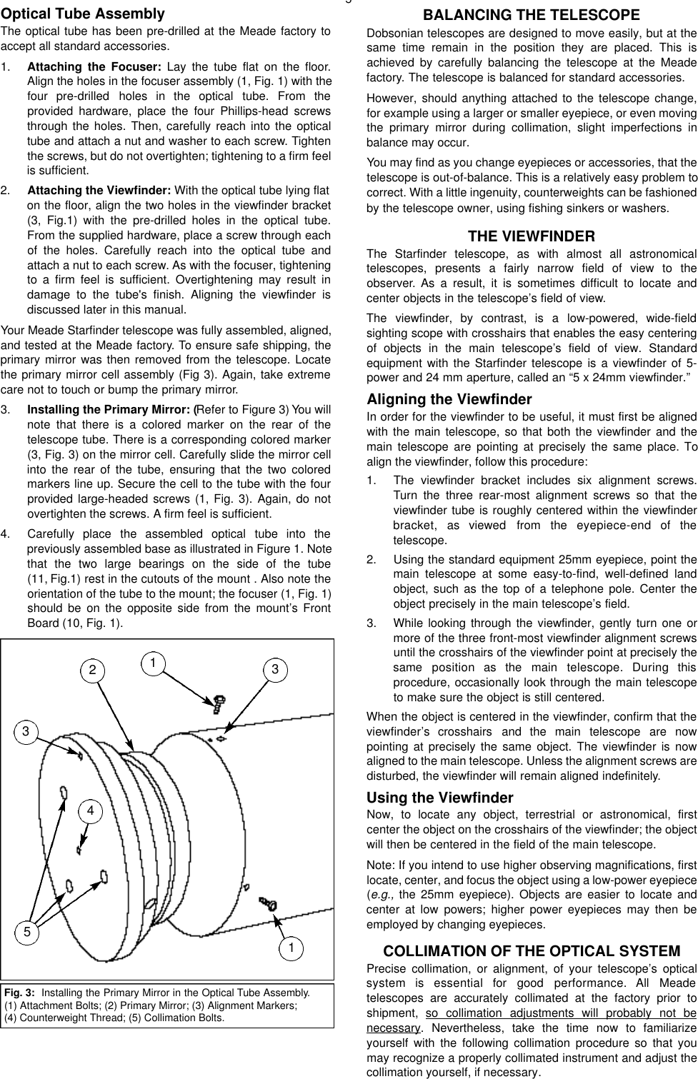 Page 5 of 12 - Meade Meade-Starfinder-12-5-Users-Manual-  Meade-starfinder-12-5-users-manual
