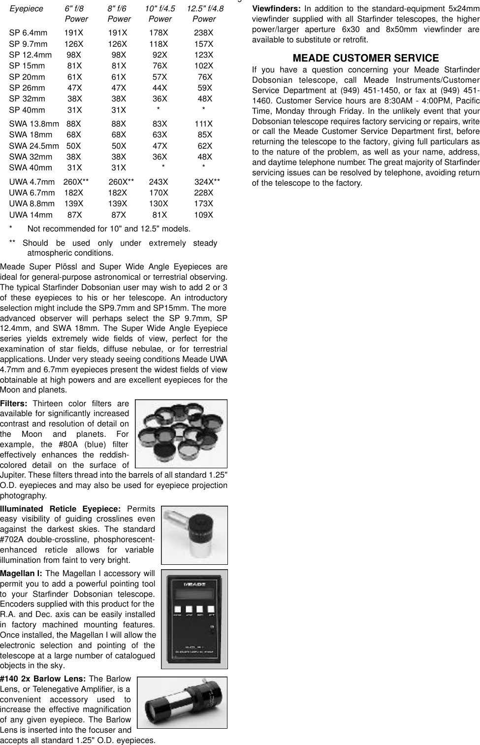 Page 9 of 12 - Meade Meade-Starfinder-12-5-Users-Manual-  Meade-starfinder-12-5-users-manual