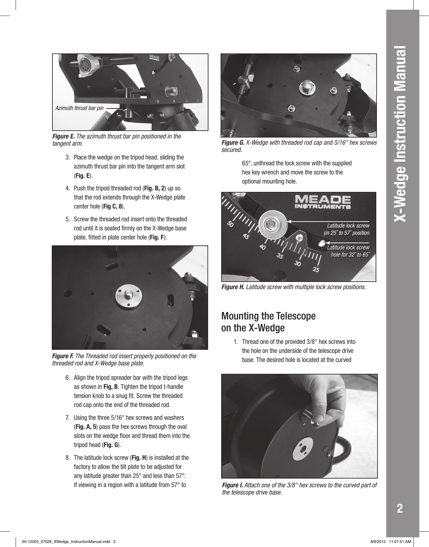 Page 3 of 8 - Meade Meade-X-Wedge-Instruction-Manual- Meade-x-wedge-instruction-manual
