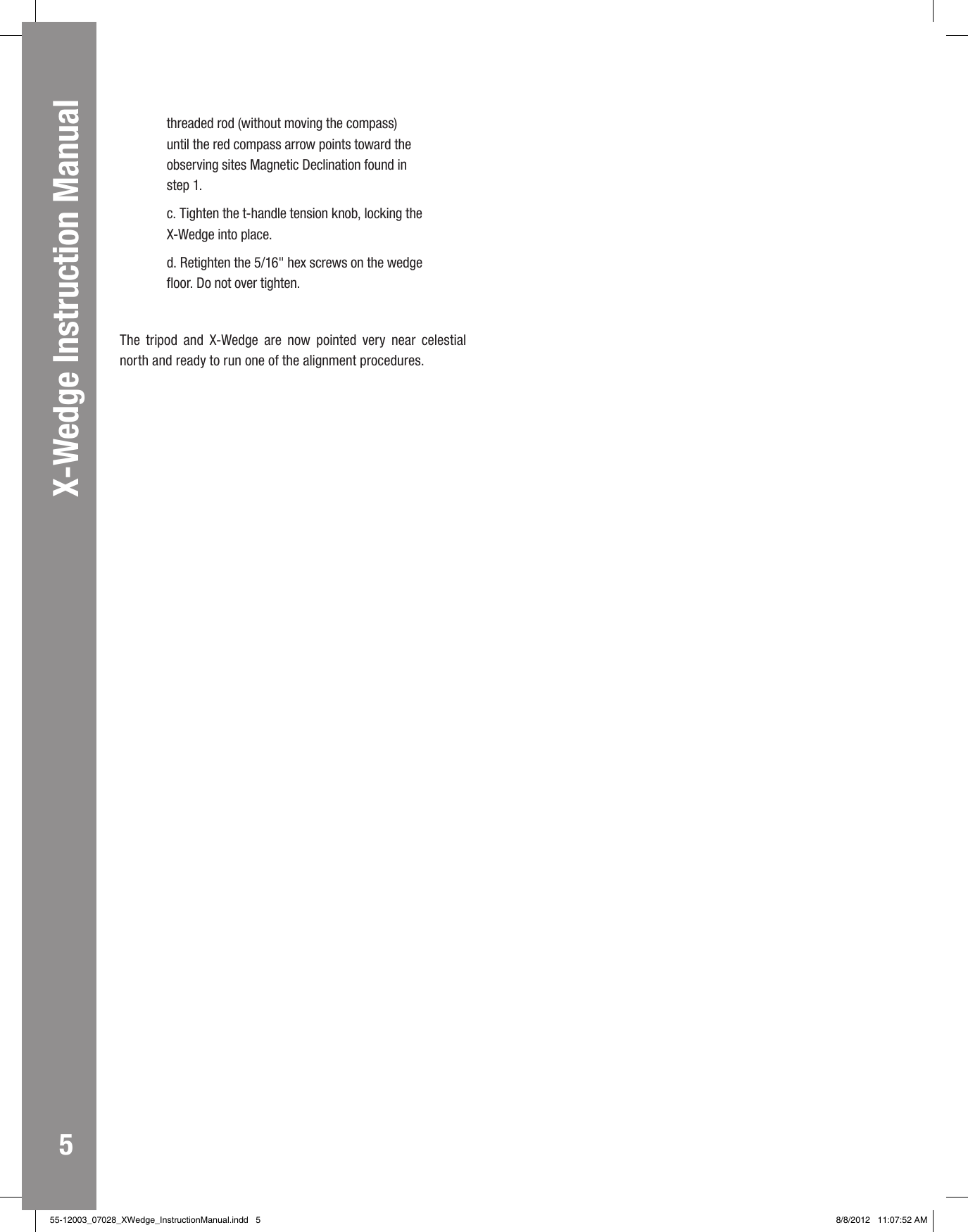 Page 6 of 8 - Meade Meade-X-Wedge-Instruction-Manual- Meade-x-wedge-instruction-manual