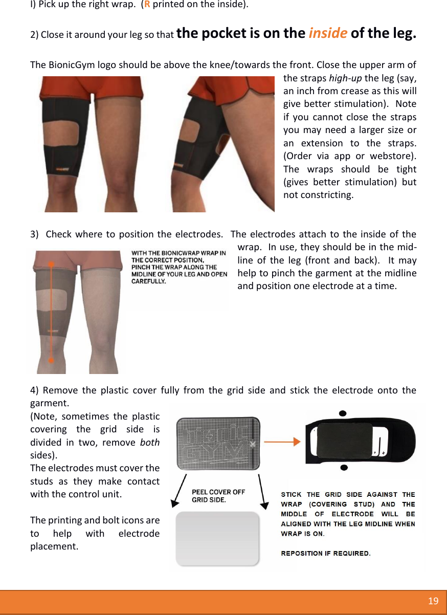 Page 20 of Medical Currents BG01 Bionic Gym fitness product User Manual Users manual