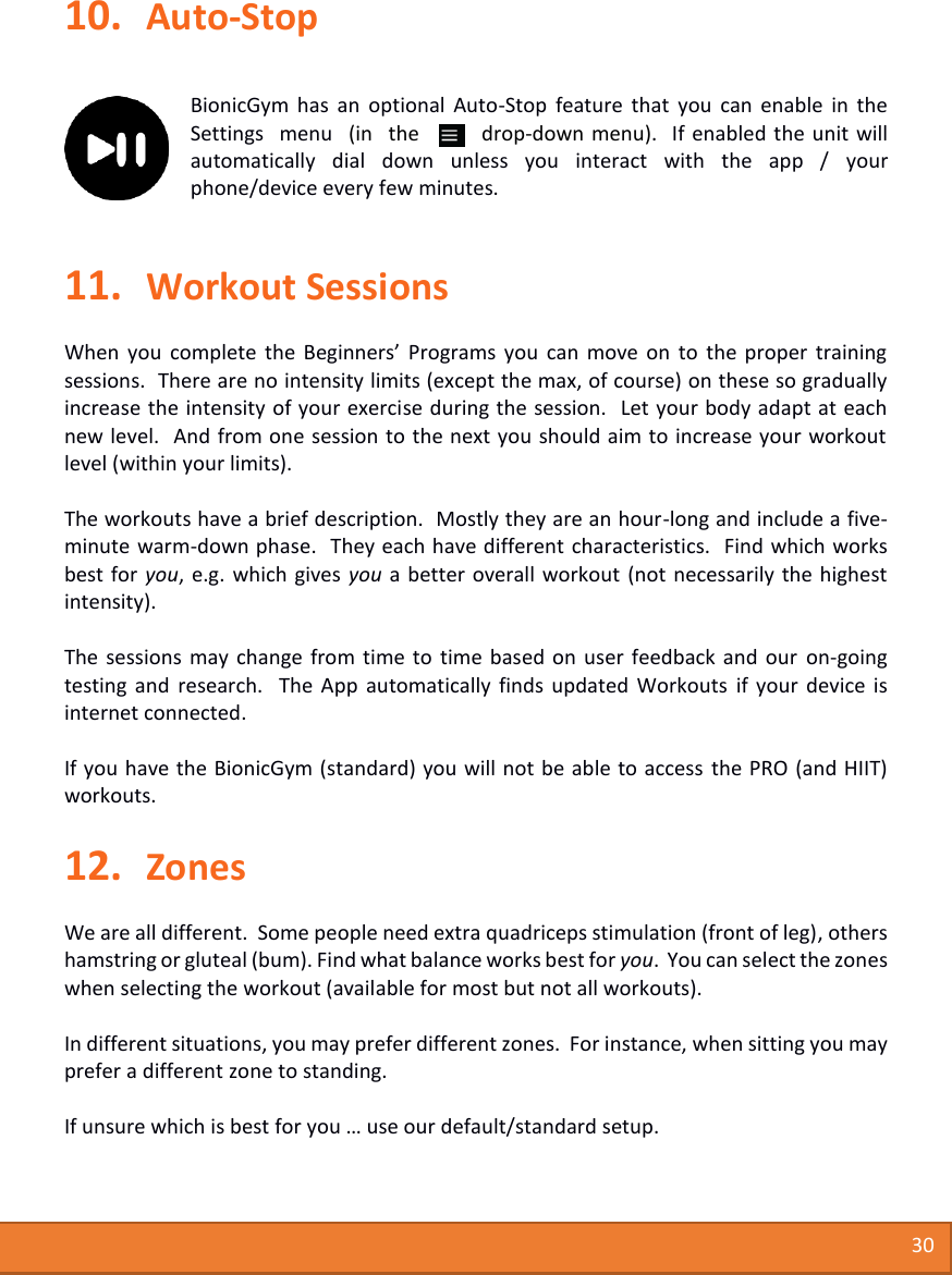 Page 31 of Medical Currents BG01 Bionic Gym fitness product User Manual Users manual