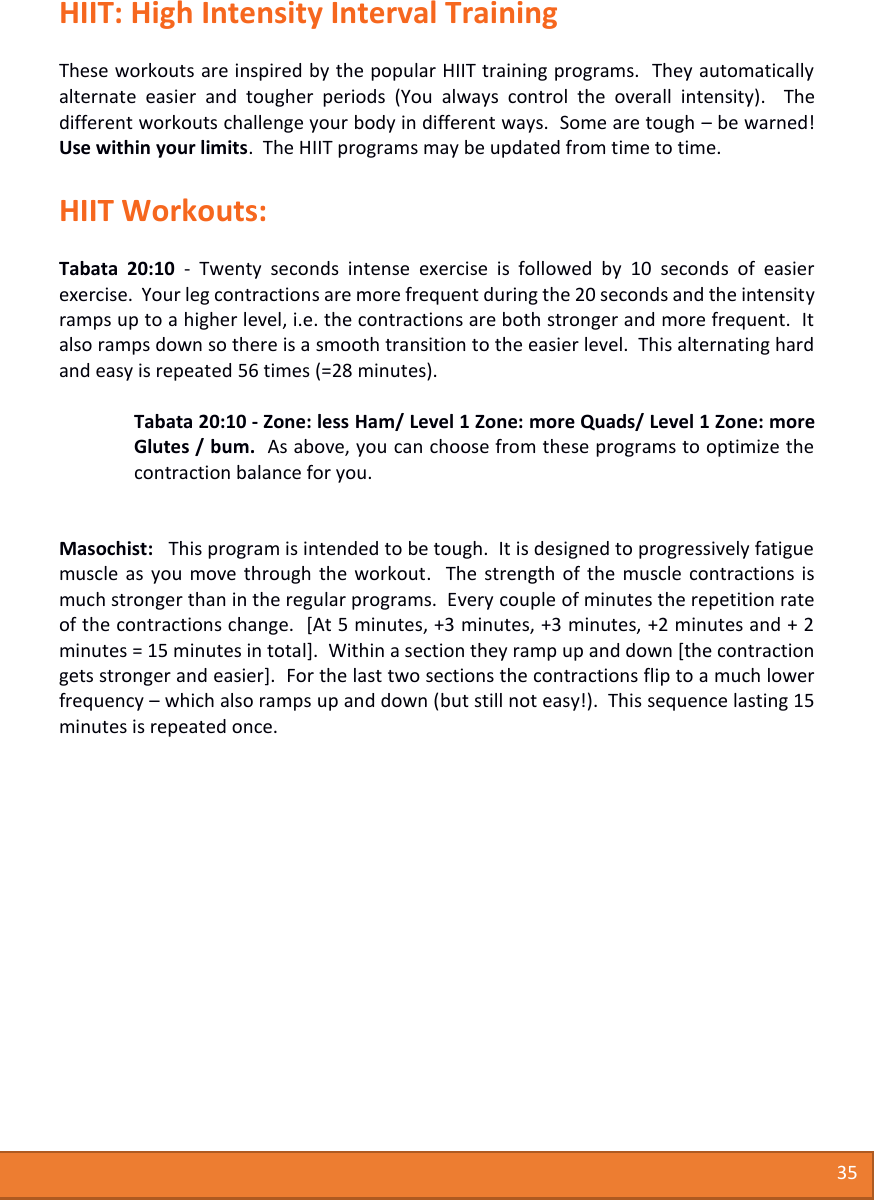 Page 36 of Medical Currents BG01 Bionic Gym fitness product User Manual Users manual