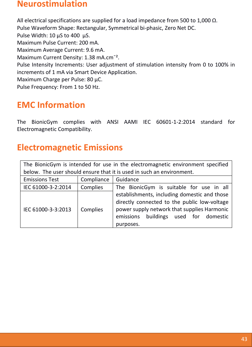 Page 44 of Medical Currents BG01 Bionic Gym fitness product User Manual Users manual