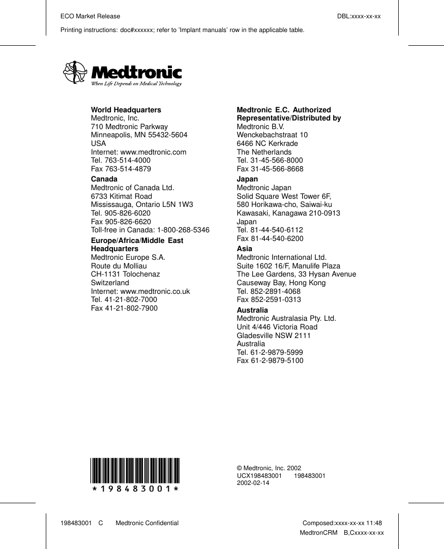 Page 41 of Medtronic MICSIMPLANT Internal to body medical implant User Manual
