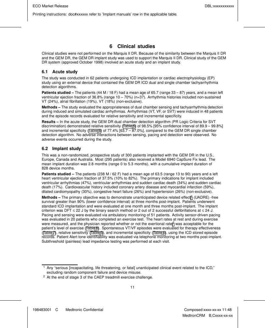 Page 12 of Medtronic MICSIMPLANT3 Medical implant that is internal to the human body User Manual revised users manual