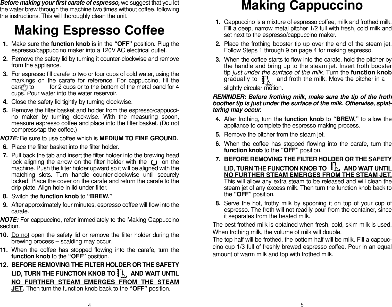 Page 5 of 8 - Melitta Melitta-Mex1B-Users-Manual- Melitta-mex1b-users-manual