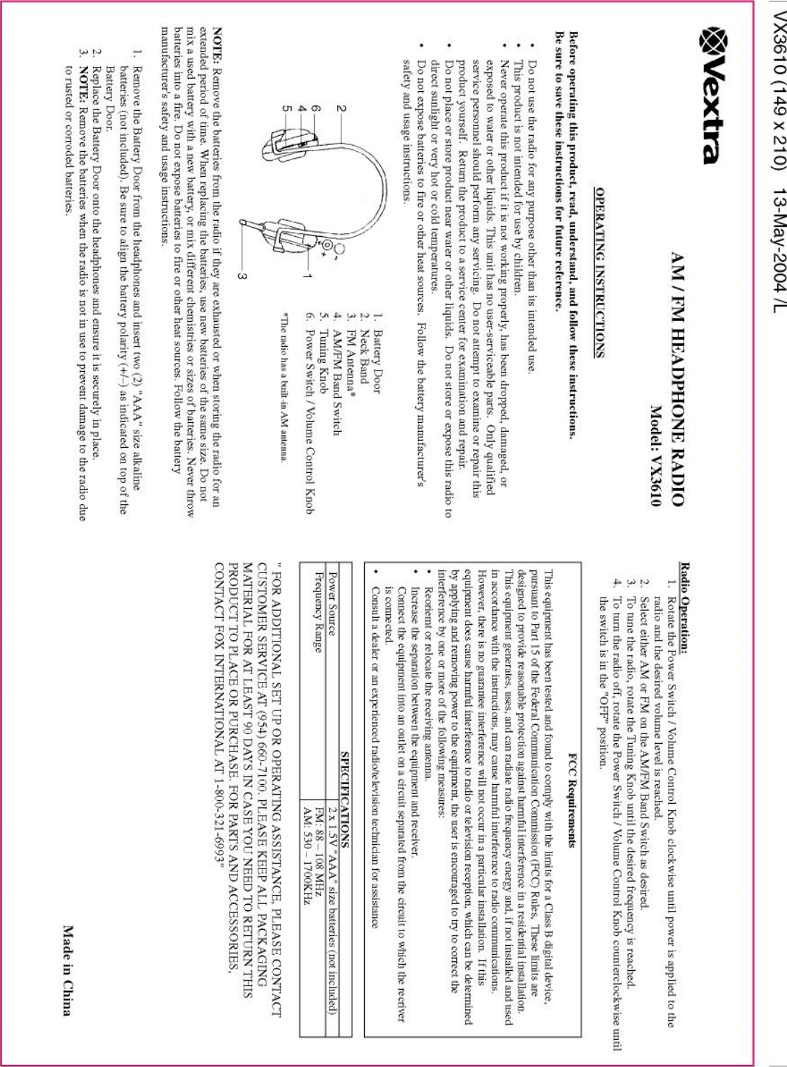Page 1 of 1 - Memorex Memorex-Vx3610-Users-Manual- Full Page Fax Print  Memorex-vx3610-users-manual