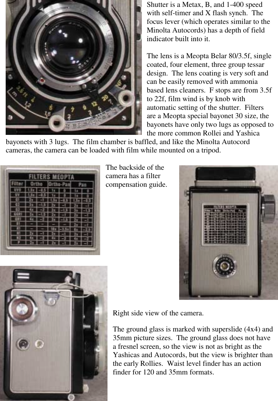 Page 3 of 3 - Meopta Meopta-Twin-Lens-Reflex-Cameras-Flexaret-Automat-Vi-Users-Manual- FLEXARET AUTOMAT VI.  Meopta-twin-lens-reflex-cameras-flexaret-automat-vi-users-manual