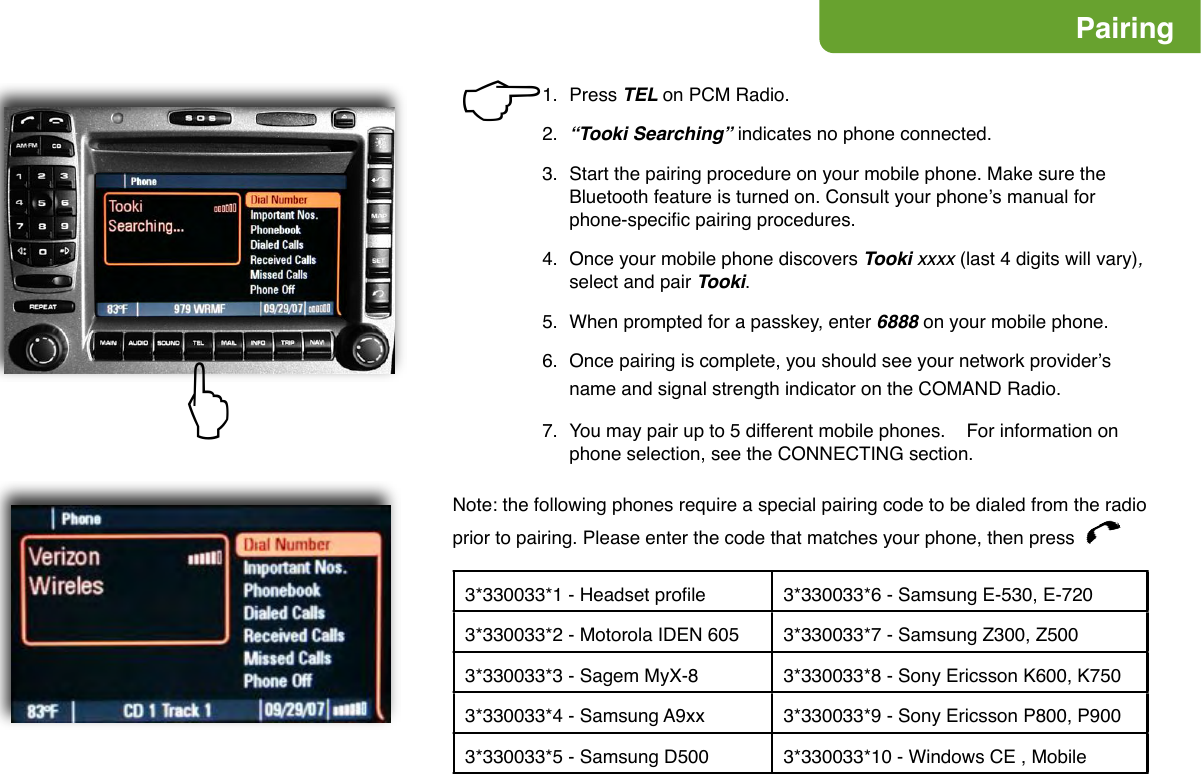 Page 3 of 10 - Mercedes-Benz Mercedes-Benz-Bluetooth-Phone-Integration-Ecp-M-Mercedes-Users-Manual- Tooki  Mercedes-benz-bluetooth-phone-integration-ecp-m-mercedes-users-manual