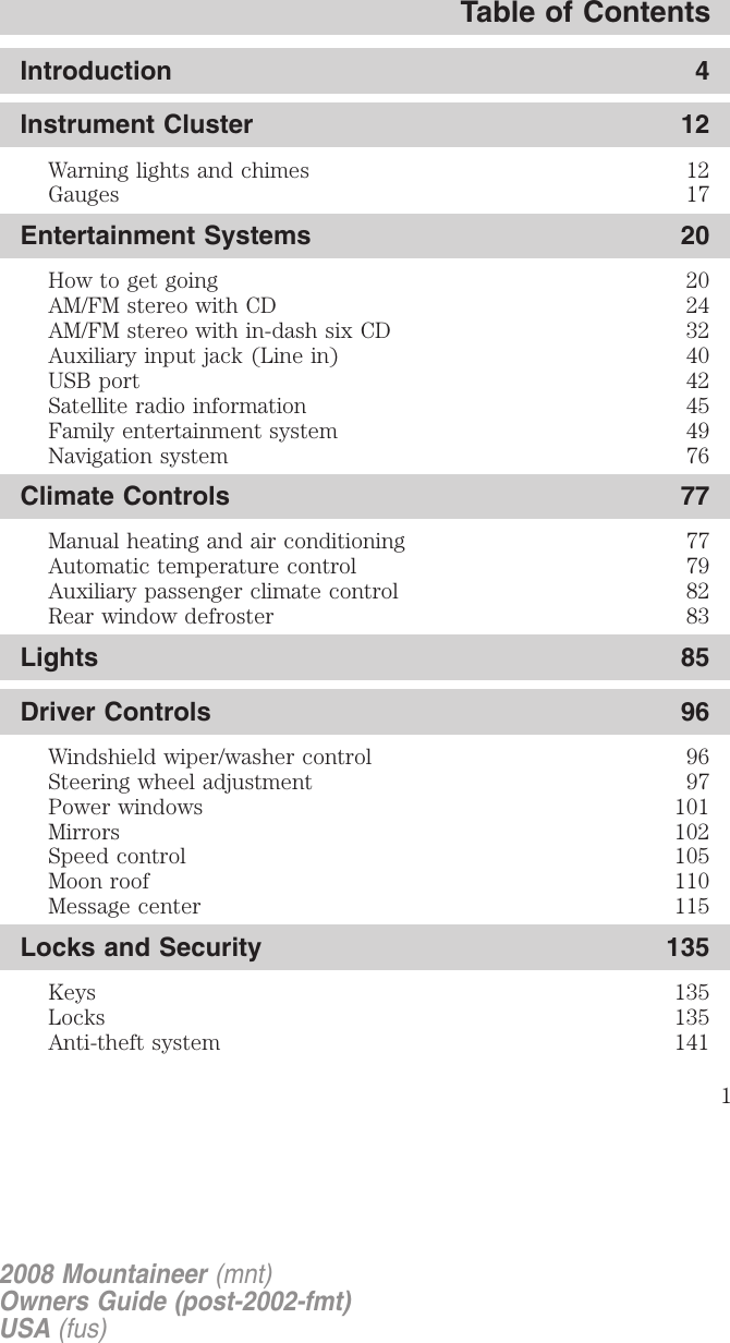 2006 MERCURY MOUNTAINEER REPAIR MANUAL PDF visual data 7
