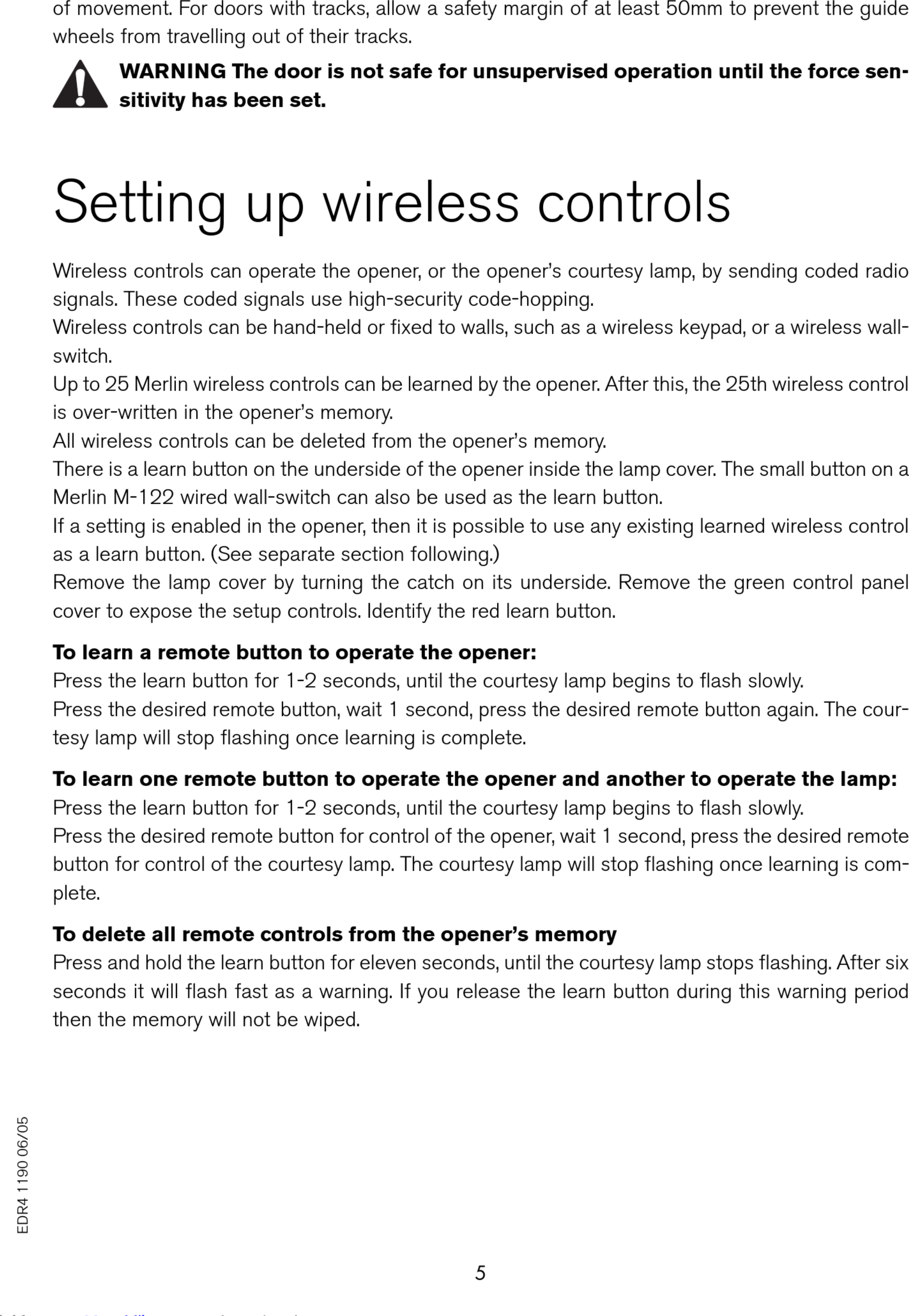 Page 5 of 12 - Merlin Merlin-Prolift-230T-User-Manual- Merlin-prolift-230t-user-manual-1002851  Merlin-prolift-230t-user-manual
