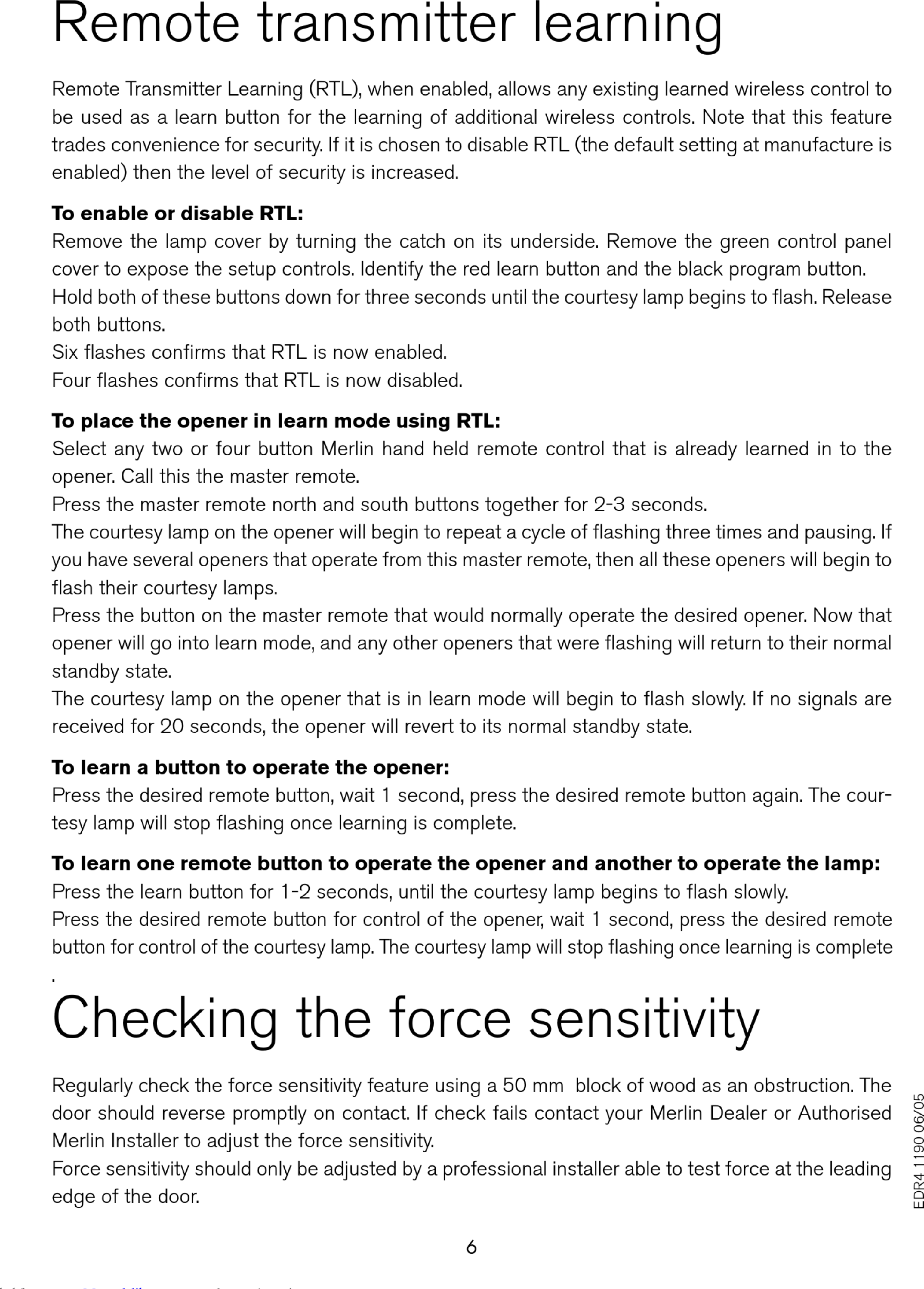 Page 6 of 12 - Merlin Merlin-Prolift-230T-User-Manual- Merlin-prolift-230t-user-manual-1002851  Merlin-prolift-230t-user-manual