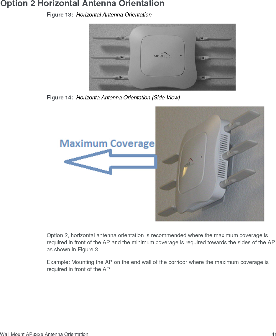  Wall Mount AP832e Antenna Orientation42