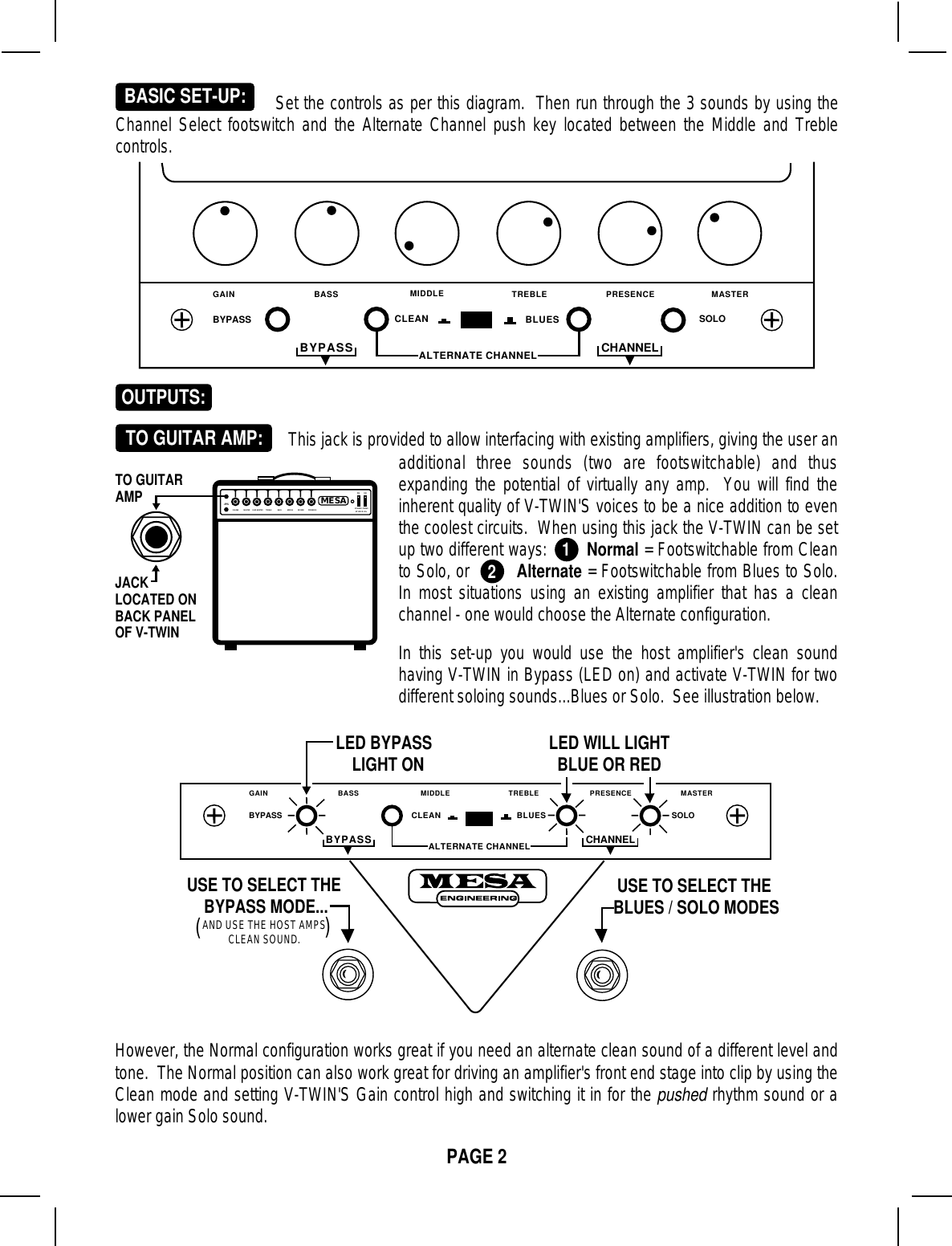 Page 5 of 10 - Mesa-Boogie Mesa-Boogie-V-Twin-Users-Manual-  Mesa-boogie-v-twin-users-manual