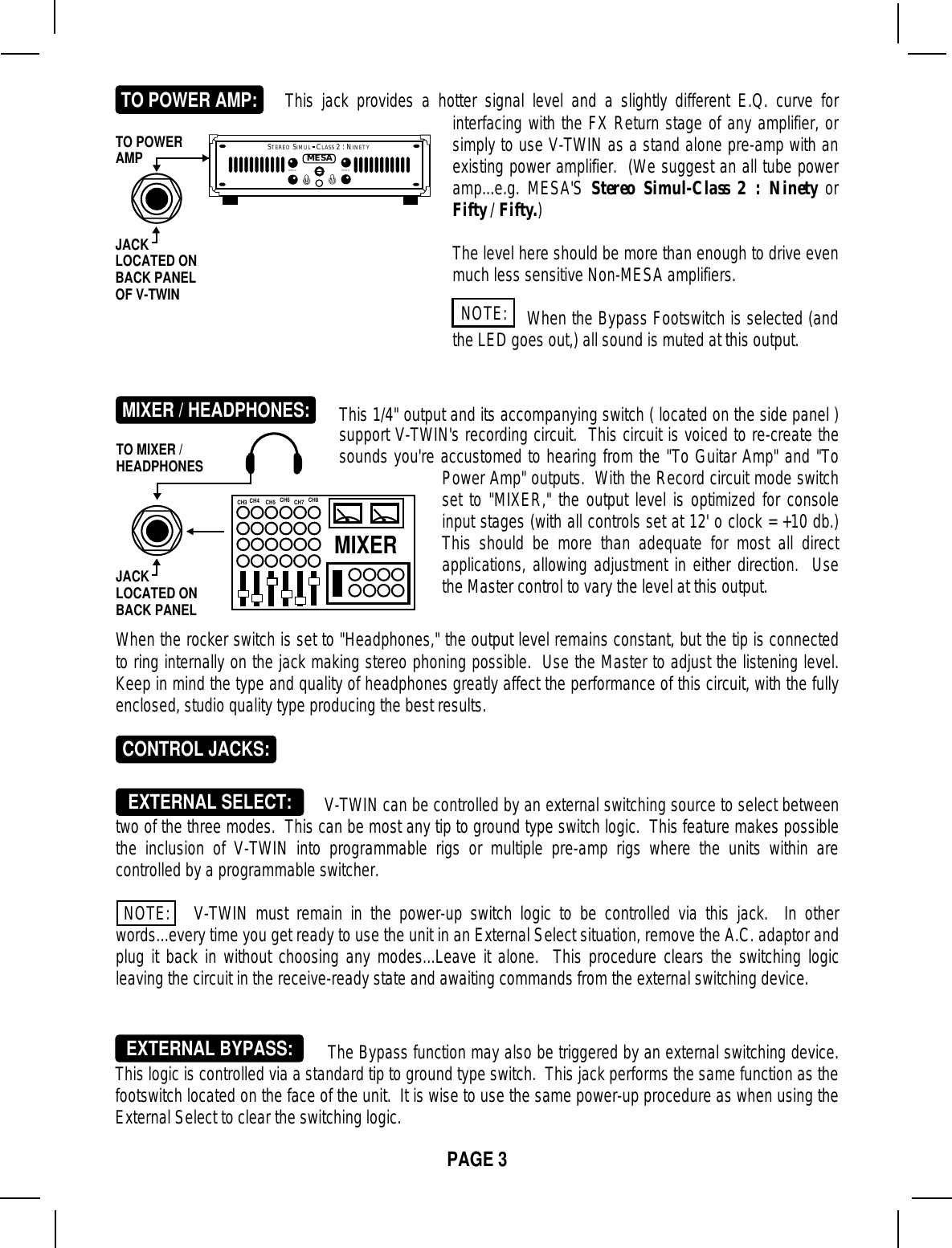 Page 6 of 10 - Mesa-Boogie Mesa-Boogie-V-Twin-Users-Manual-  Mesa-boogie-v-twin-users-manual