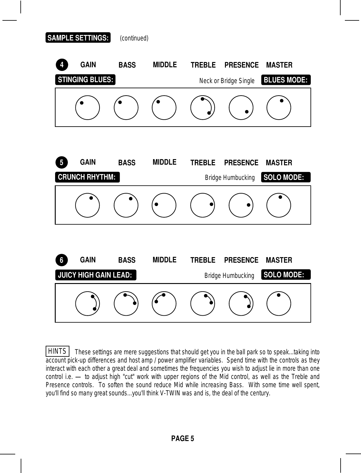 Page 8 of 10 - Mesa-Boogie Mesa-Boogie-V-Twin-Users-Manual-  Mesa-boogie-v-twin-users-manual