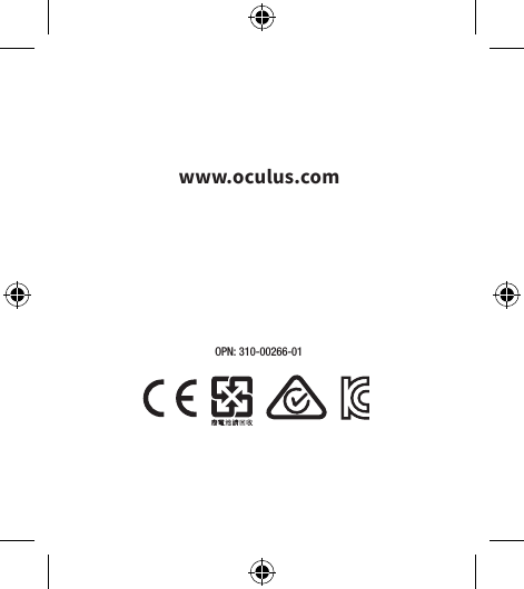 OPN: 310-00266-01www.oculus.com