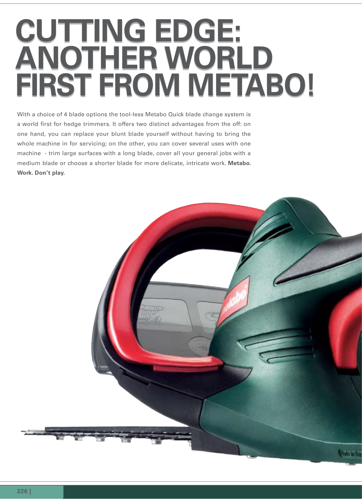 Image of Metabo HS 8555 electric hedge trimmer